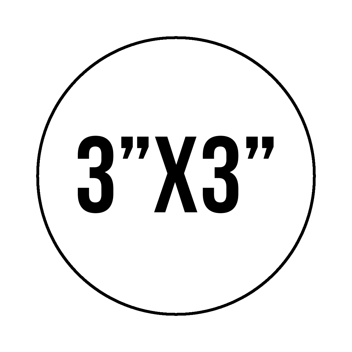 Custom Stickers 3"X3" Circle Stickers