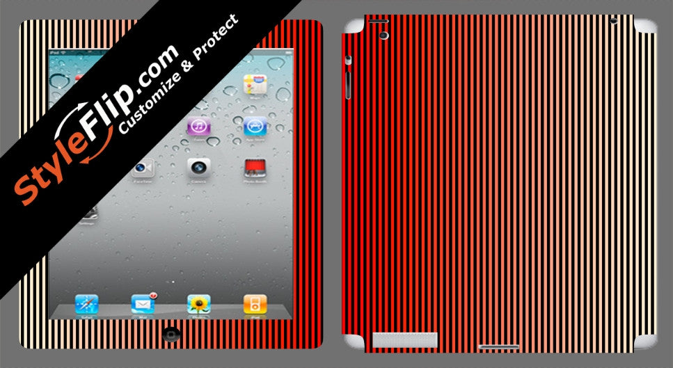 Red Stripes Apple iPad 3