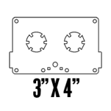 Custom Stickers 3"x4" Cassette Tape