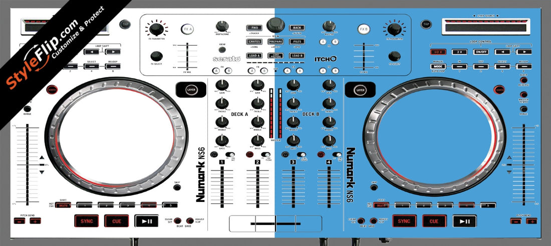 Blue & White Numark NS-6