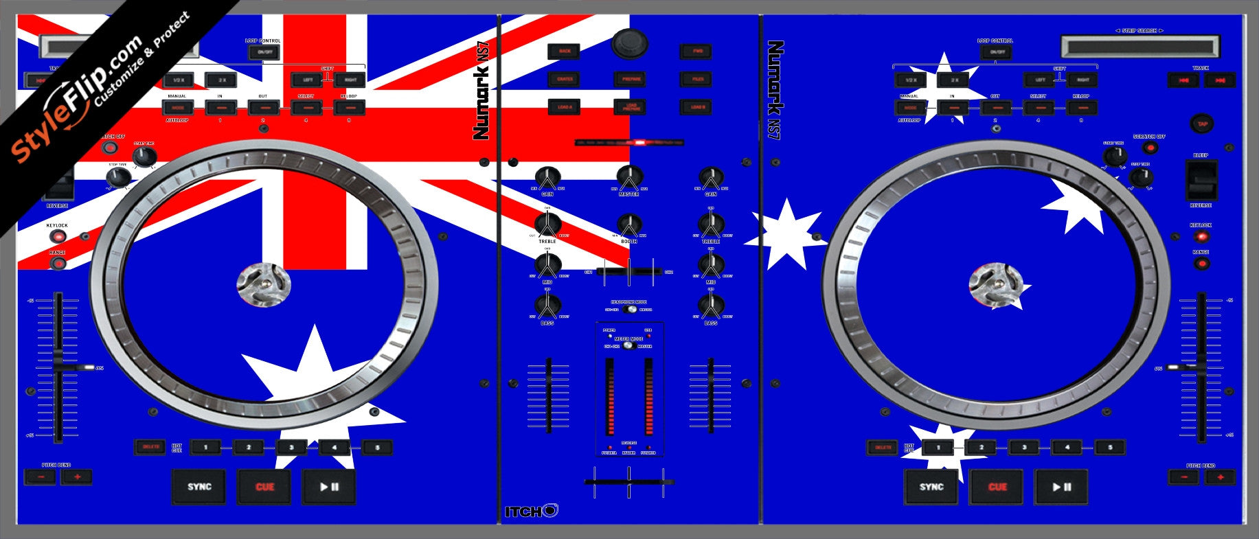 Australian Flag  Numark NS-7