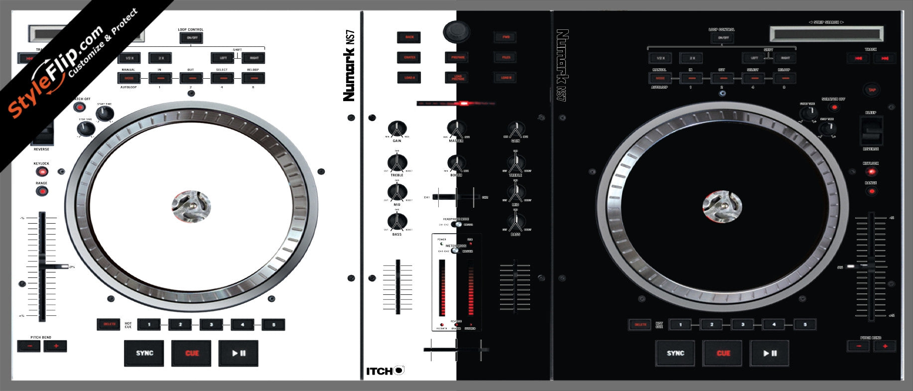 Black & White Numark NS-7
