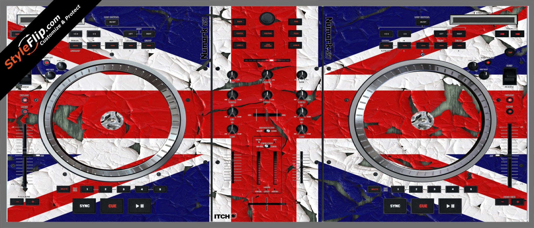 United Kingdom Flag 2  Numark NS-7