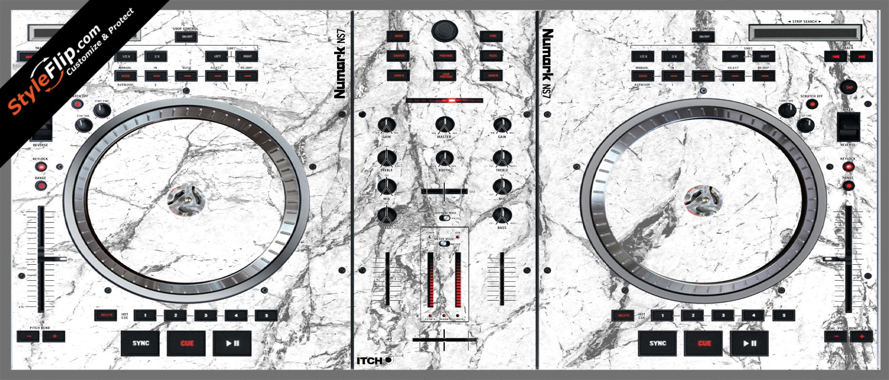 White Marble Numark NS-7