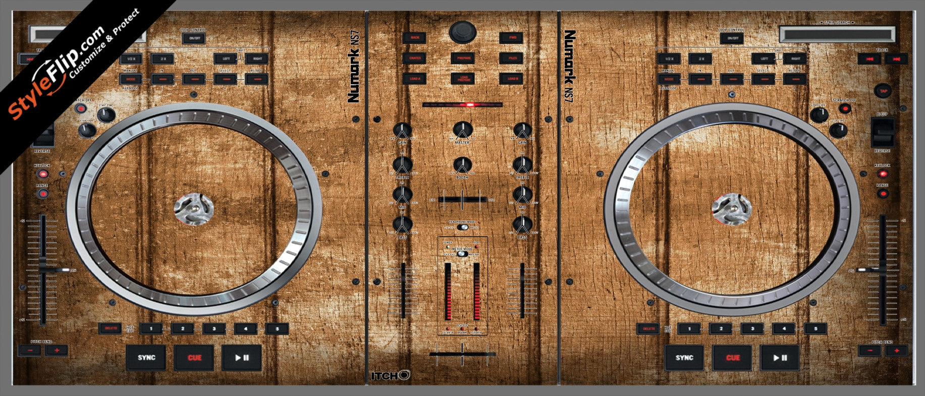 Wood Panels  Numark NS-7