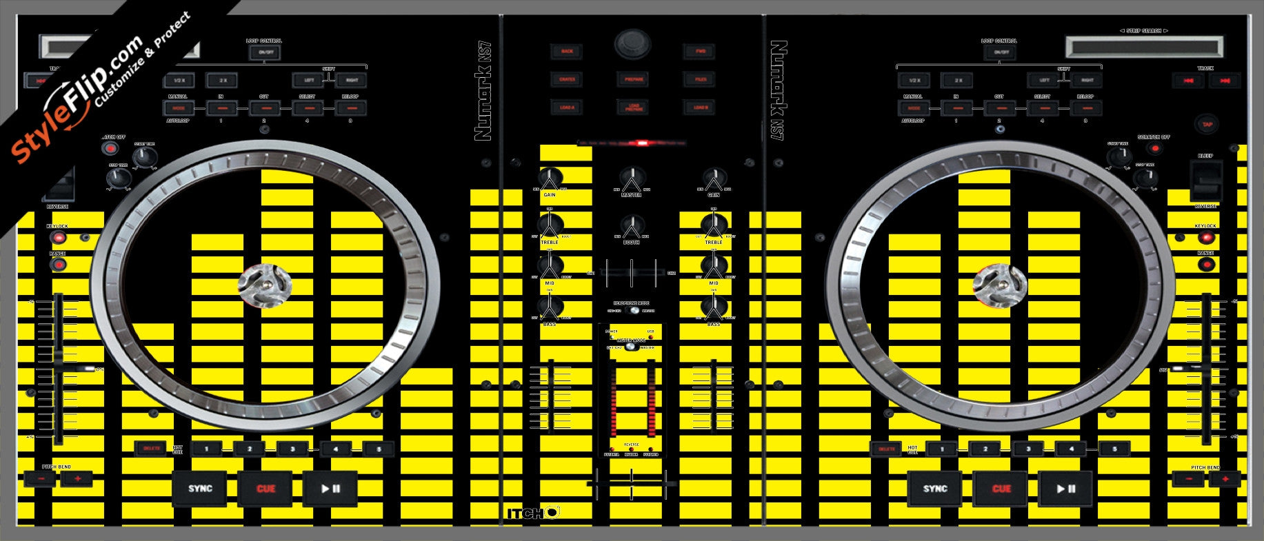 Yellow Equalizer  Numark NS-7