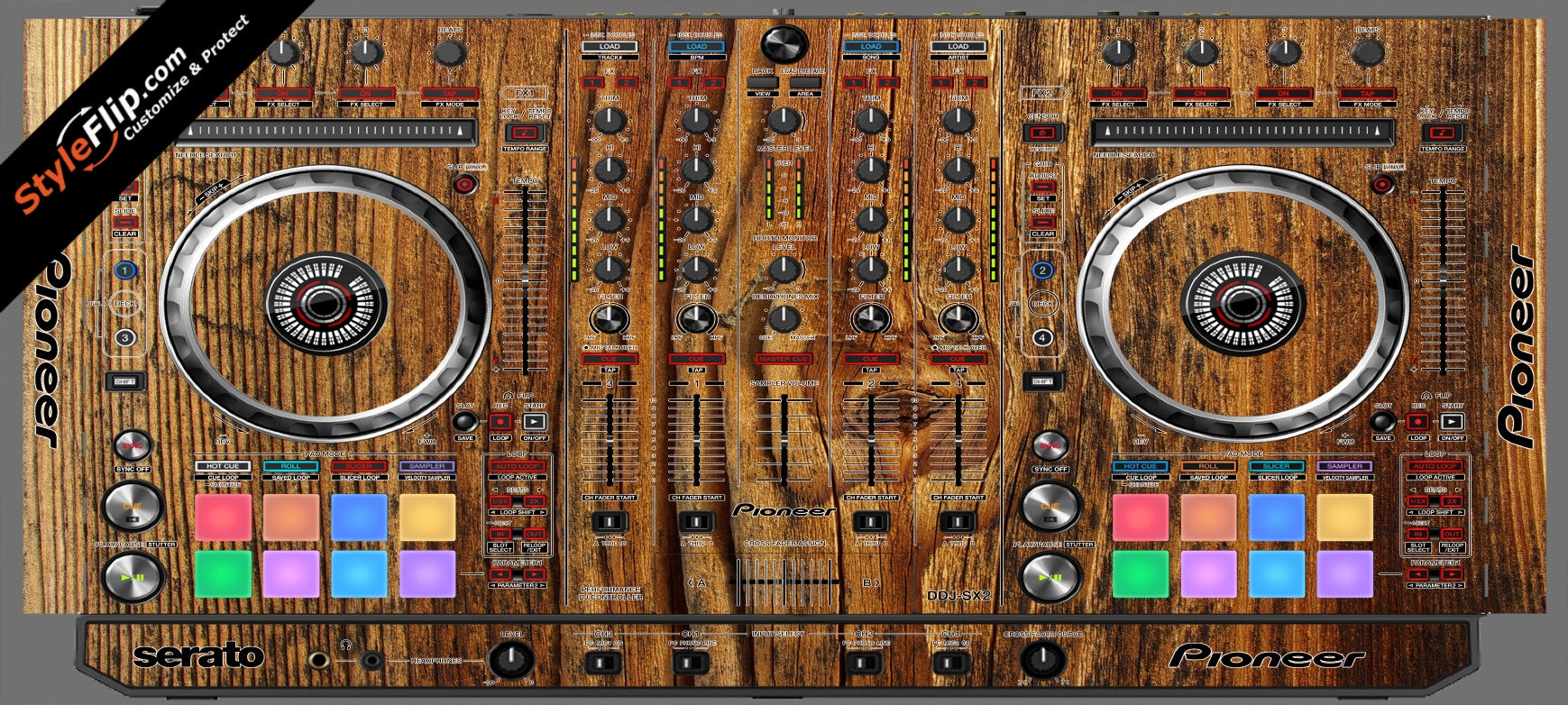 Classic Wood  Pioneer DDJ-SX2
