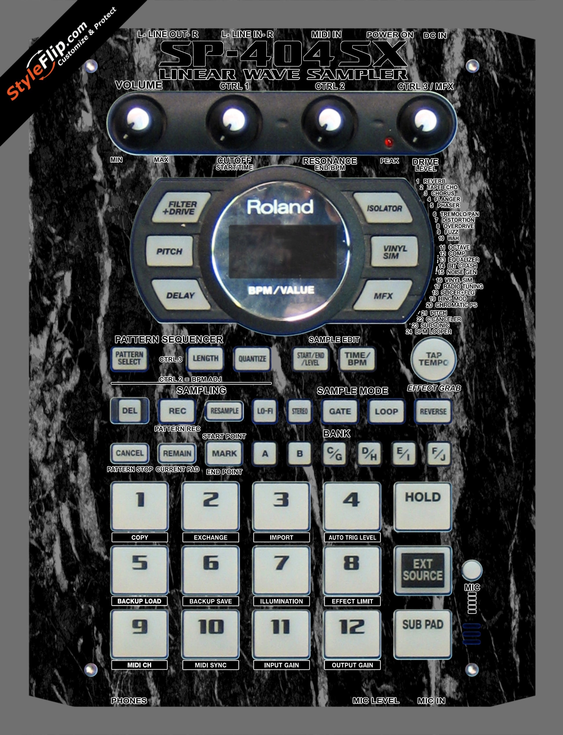Black Marble  Roland SP-404 SX