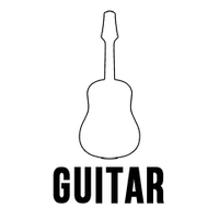 Custom Stickers 4"X2" Guitar