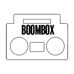 Custom Stickers 3"x4" Boombox