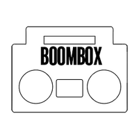Custom Stickers 3"x4" Boombox