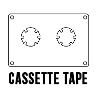 Custom Stickers 3"x4" Cassette Tape