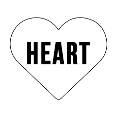 Custom Stickers 4"4" Heart