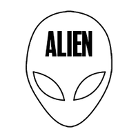 Custom Stickers 3"x4" Alien
