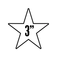 Custom Stickers 3"x3" Star