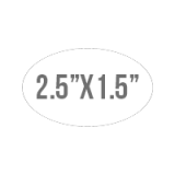 Custom Stickers 2.5"X1.5" Oval Stickers