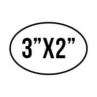 Custom Stickers 3"X2" Oval Stickers