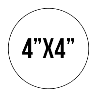 Custom Stickers 4"X4" Circle Stickers