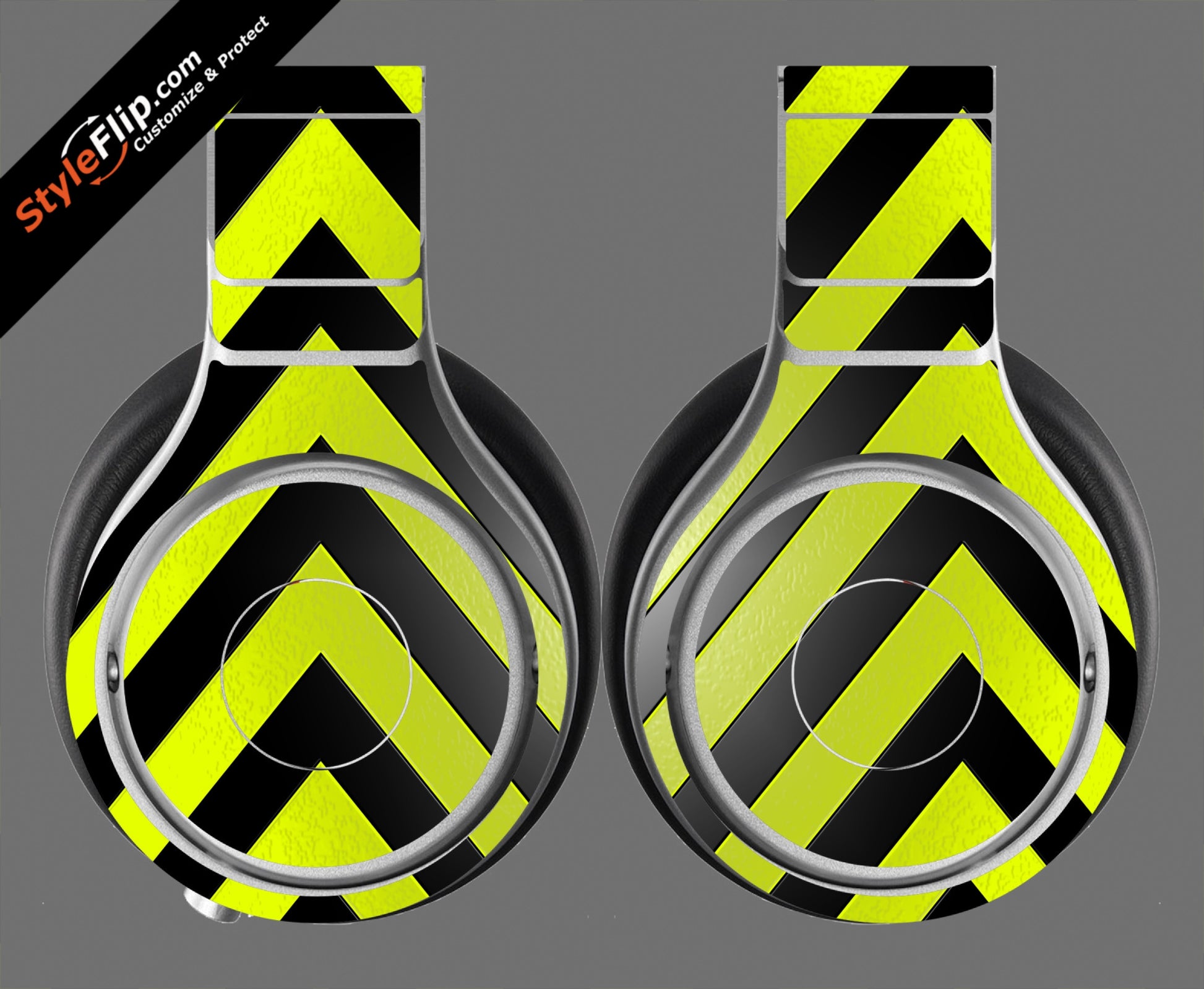 Black & Yellow Chevron Beats By Dr. Dre Beats Pro Model
