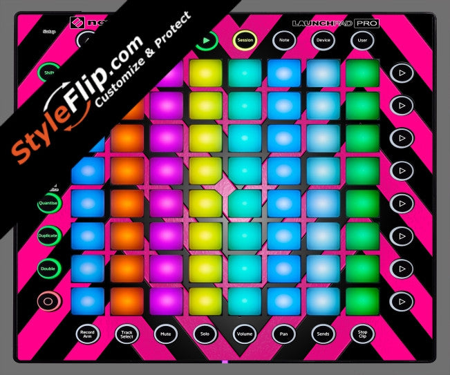 Black & Hot Pink Chevron Novation Launchpad Pro