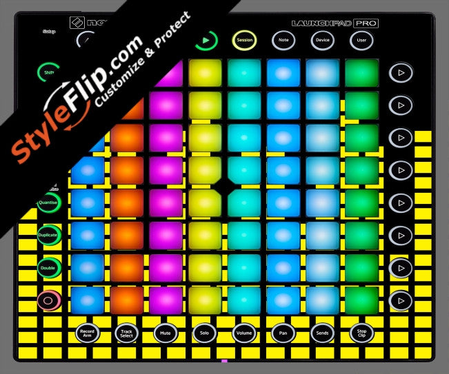 Yellow Equalizer  Novation Launchpad Pro