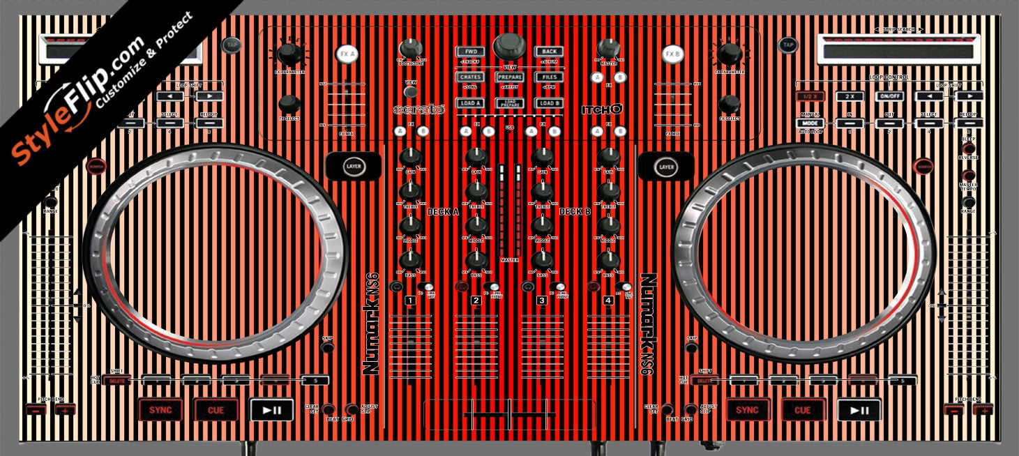 Red Stripes Numark NS-6