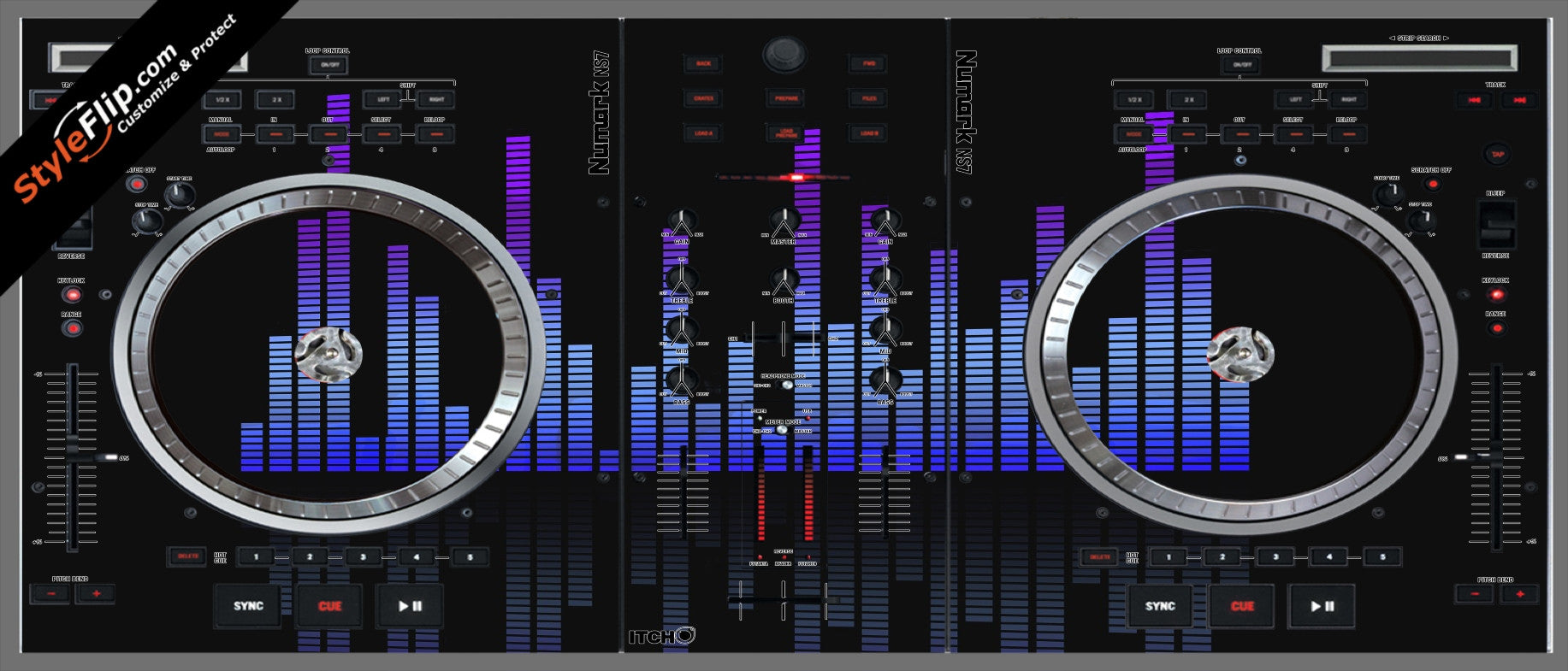 Blue Tones Numark NS-7
