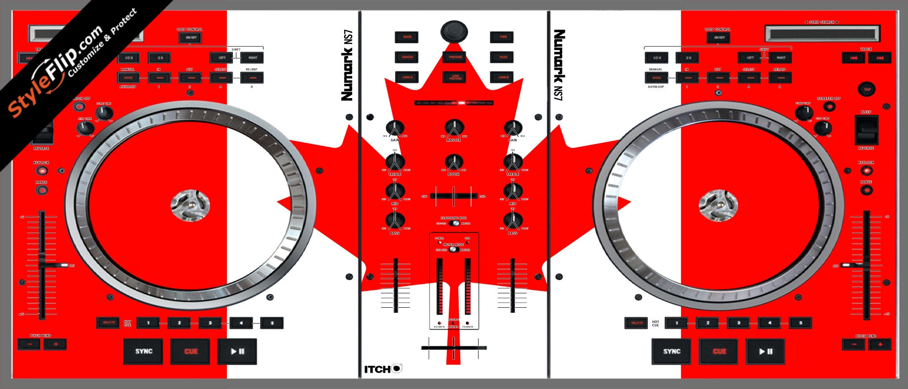 Canadian Flag  Numark NS-7