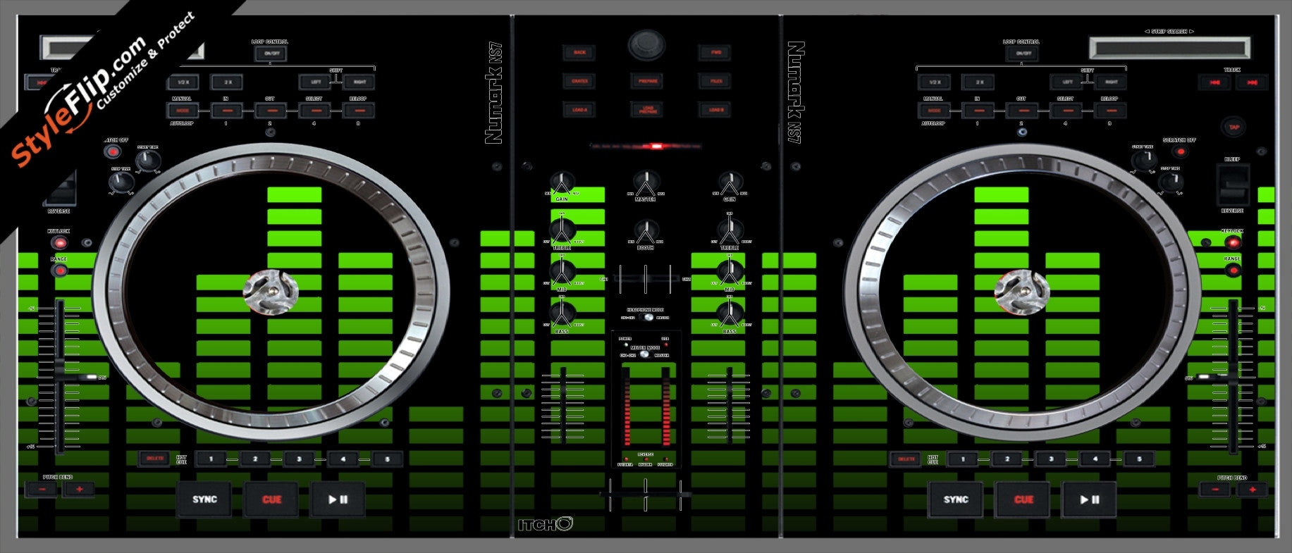 Lime Equalizer Numark NS-7