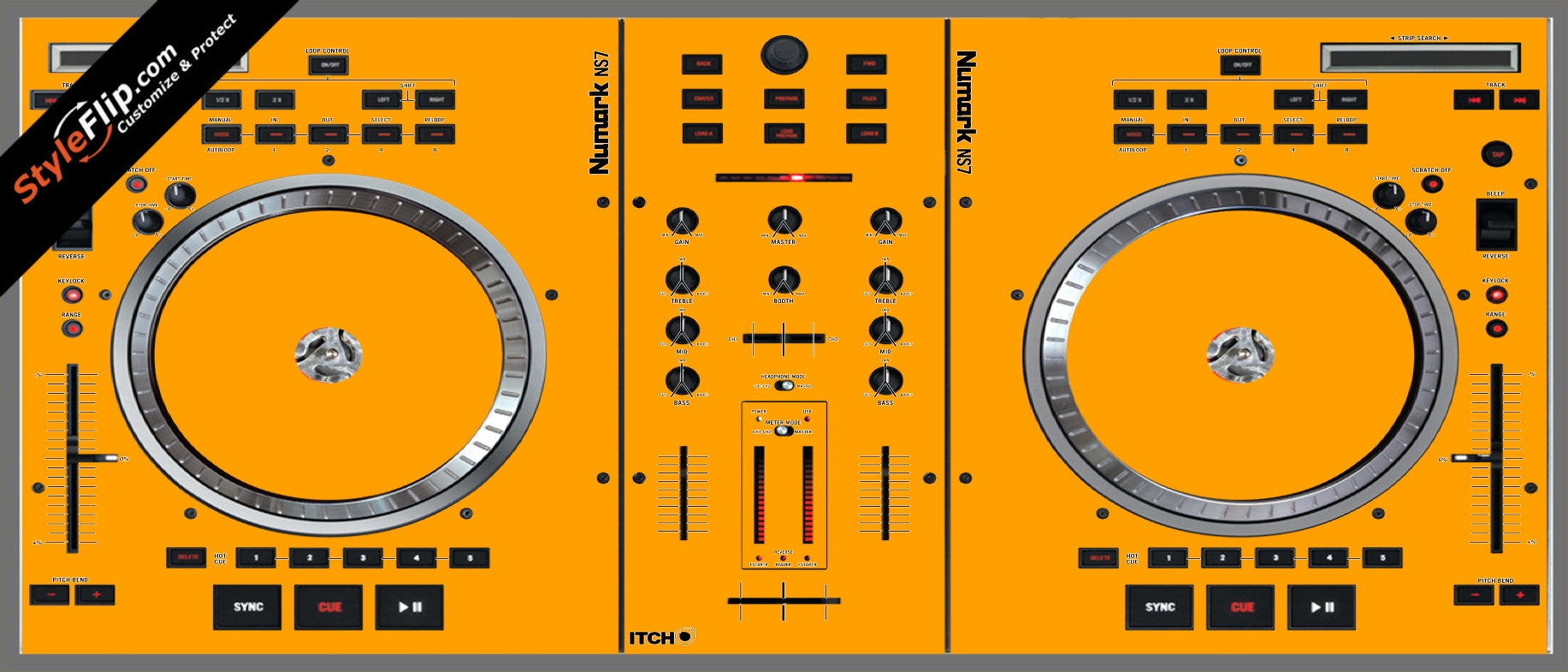 Solid Orange Numark NS-7