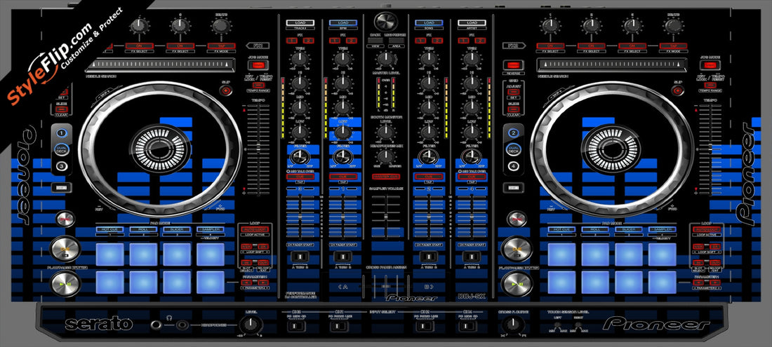 Blue Equalizer Pioneer DDJ-SX
