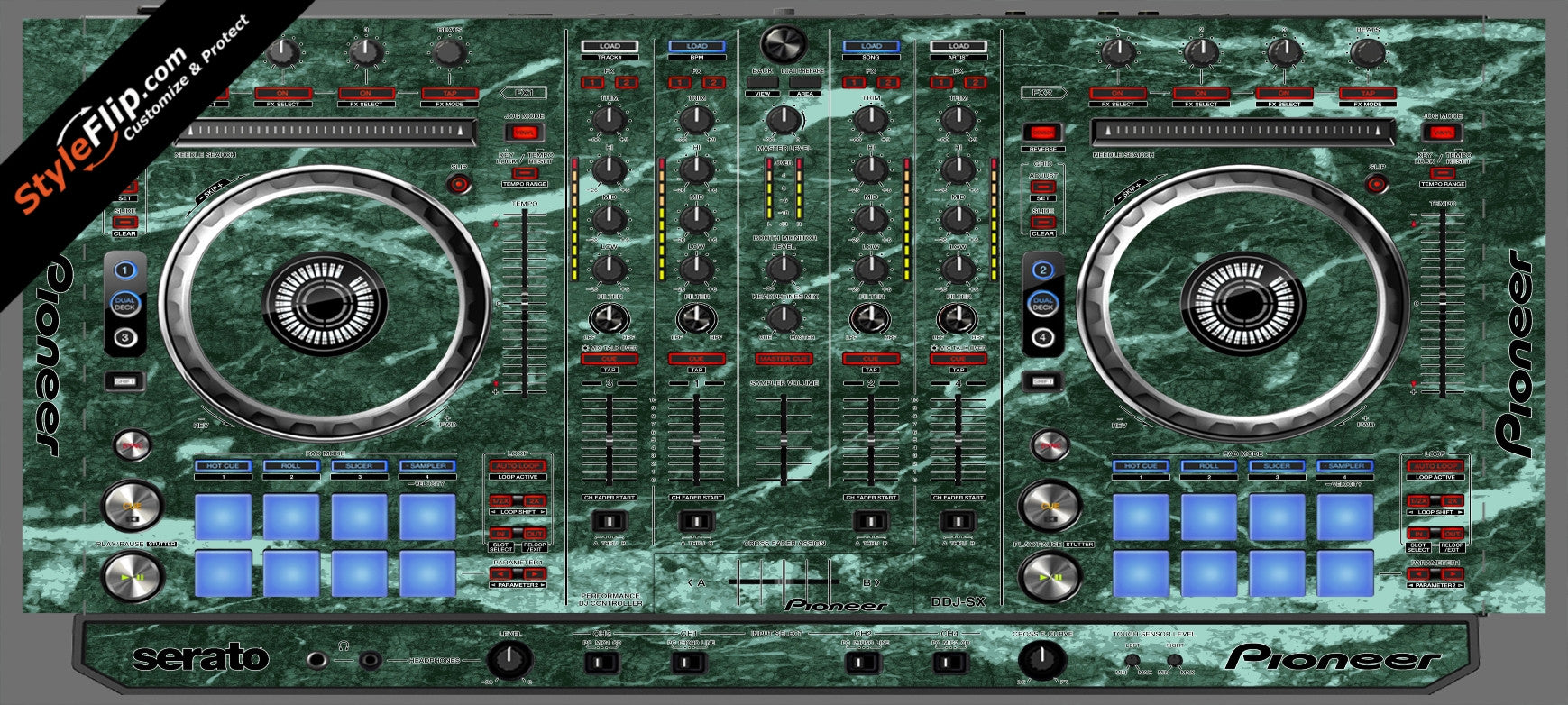 Green Marble Pioneer DDJ-SX