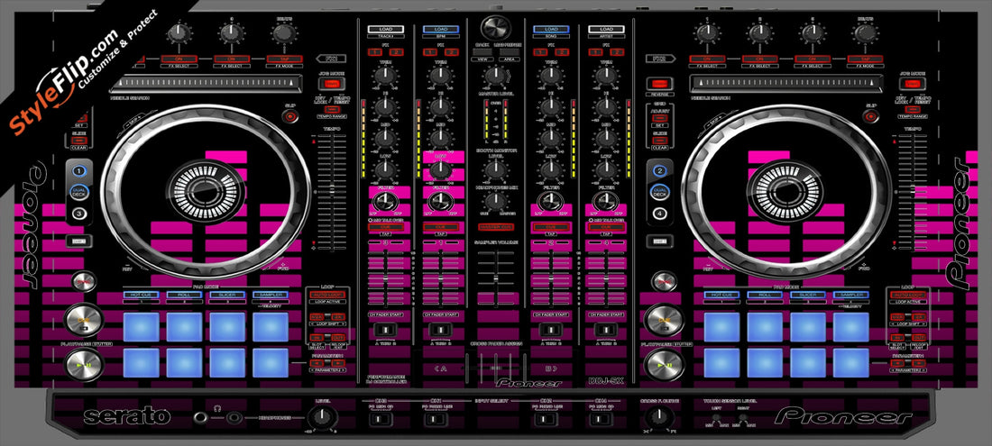 Pink Equalizer Pioneer DDJ-SX