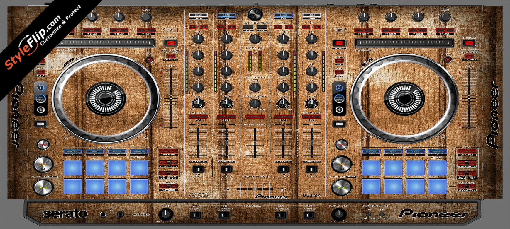 Wood Panels  Pioneer DDJ-SX