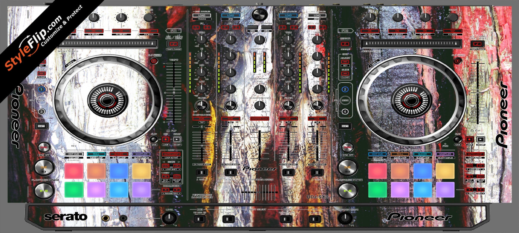 Painted Wood  Pioneer DDJ-SX2