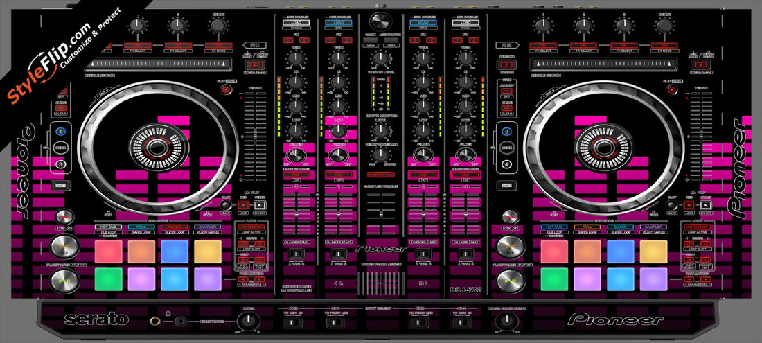 Pink Equalizer Pioneer DDJ-SX2