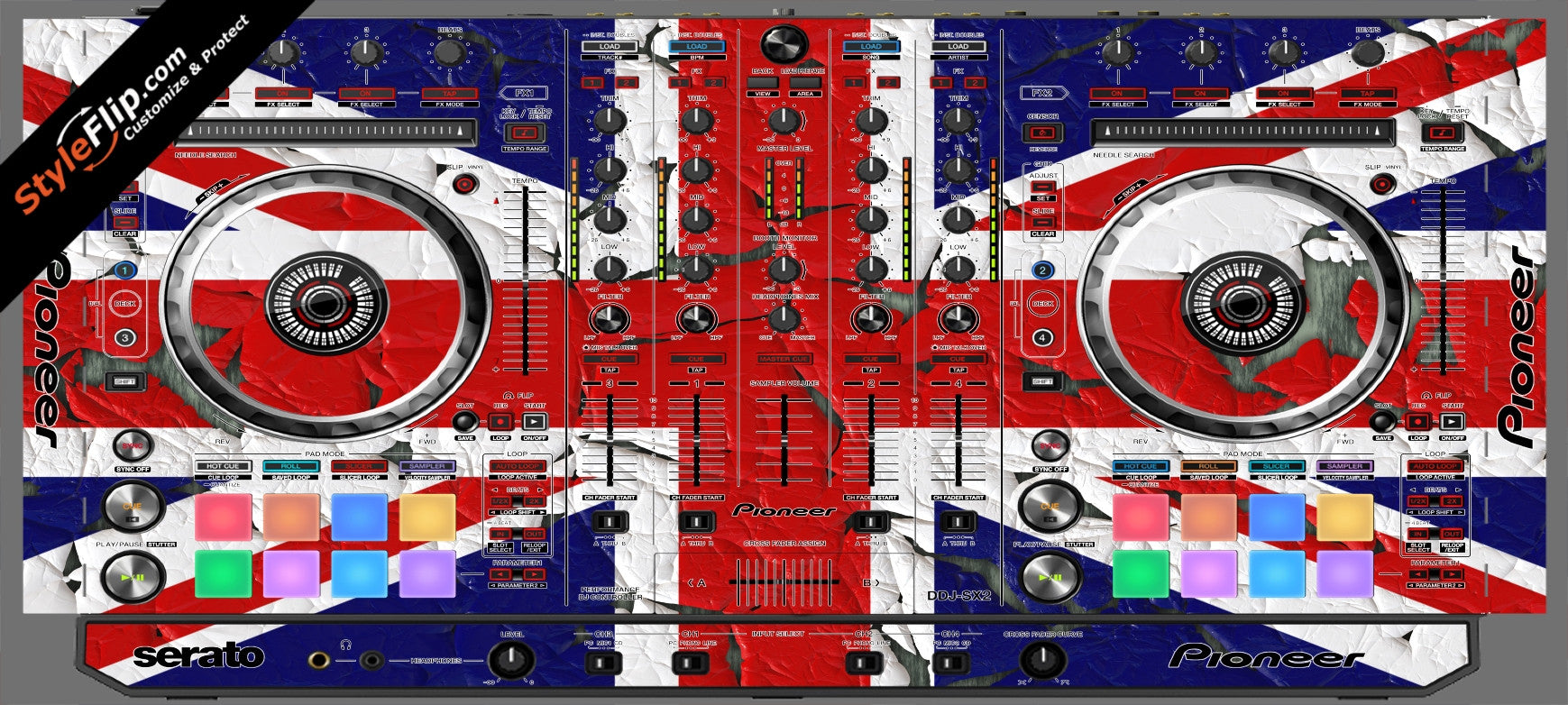 United Kingdom Flag 2  Pioneer DDJ-SX2