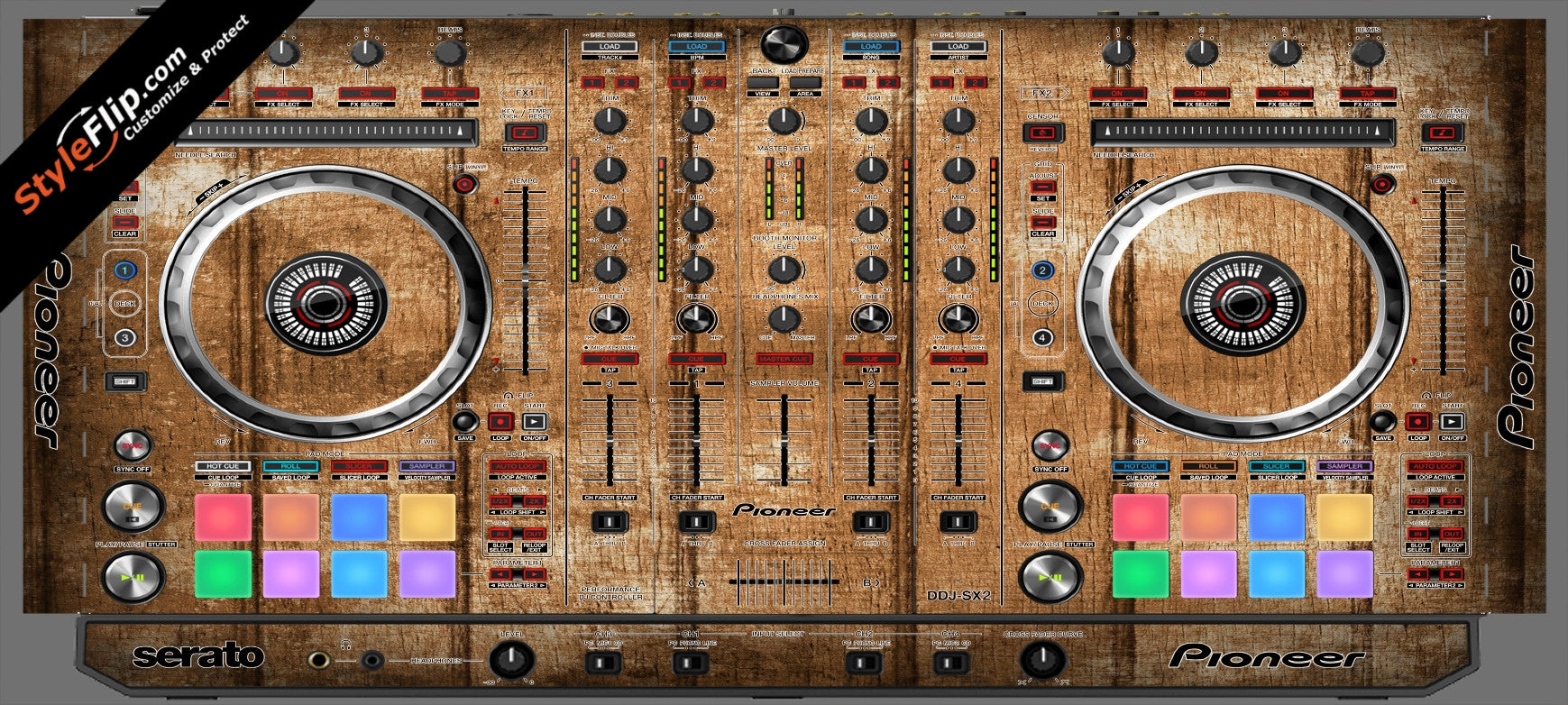 Wood Panels  Pioneer DDJ-SX2