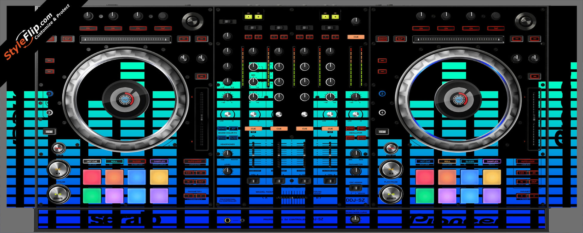Blue Equalizer  Pioneer DDJ-SZ