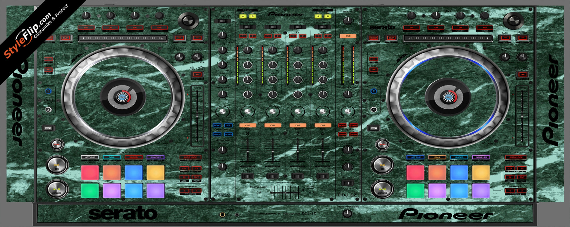 Green Marble Pioneer DDJ-SZ