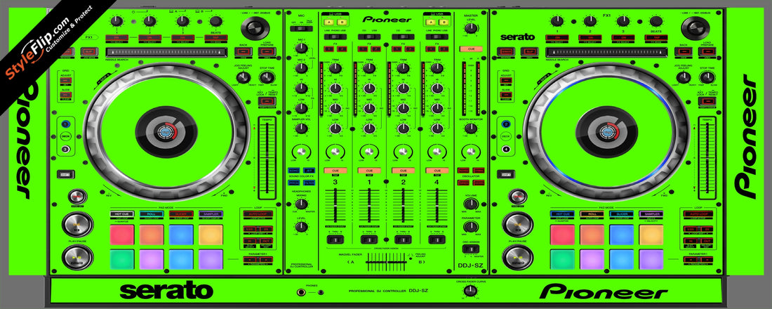 Solid Green Pioneer DDJ-SZ