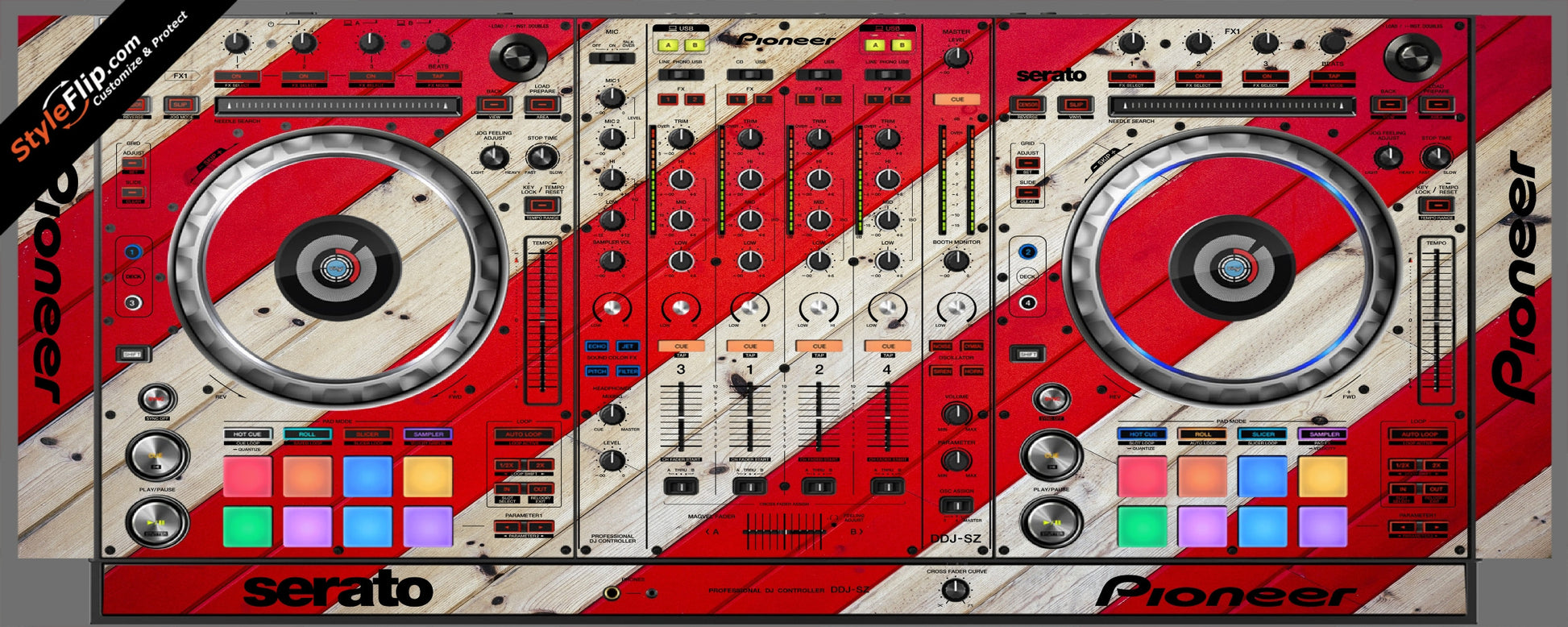 Striped Wood  Pioneer DDJ-SZ