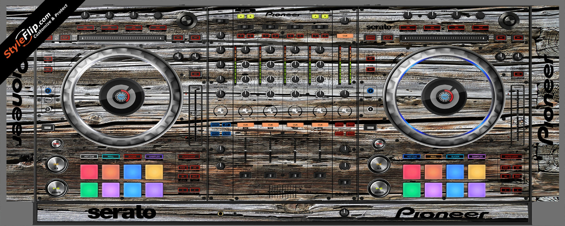Weathered Wood  Pioneer DDJ-SZ