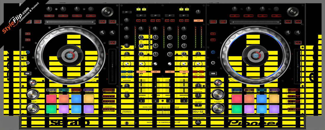 Yellow Equalizer  Pioneer DDJ-SZ