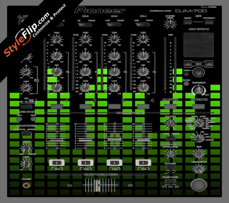 Lime Equalizer Pioneer DJM 700