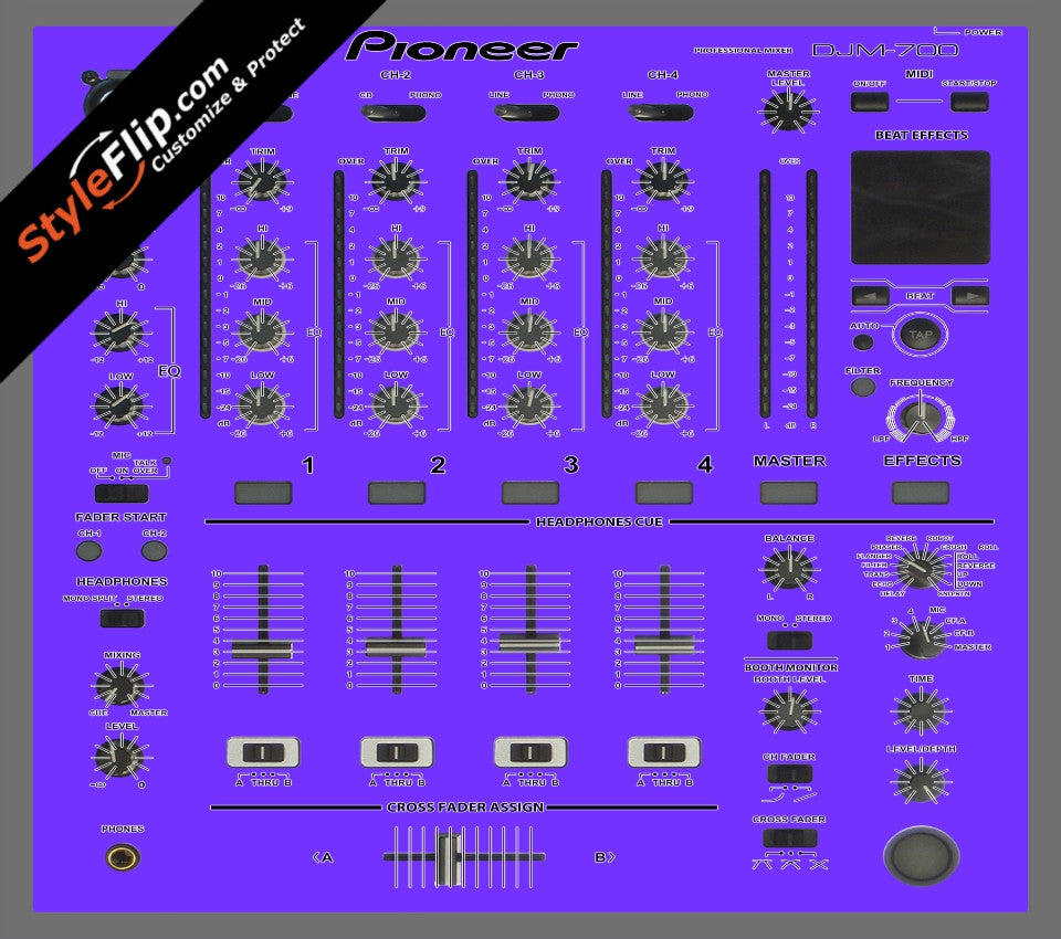Solid Purple Pioneer DJM 700