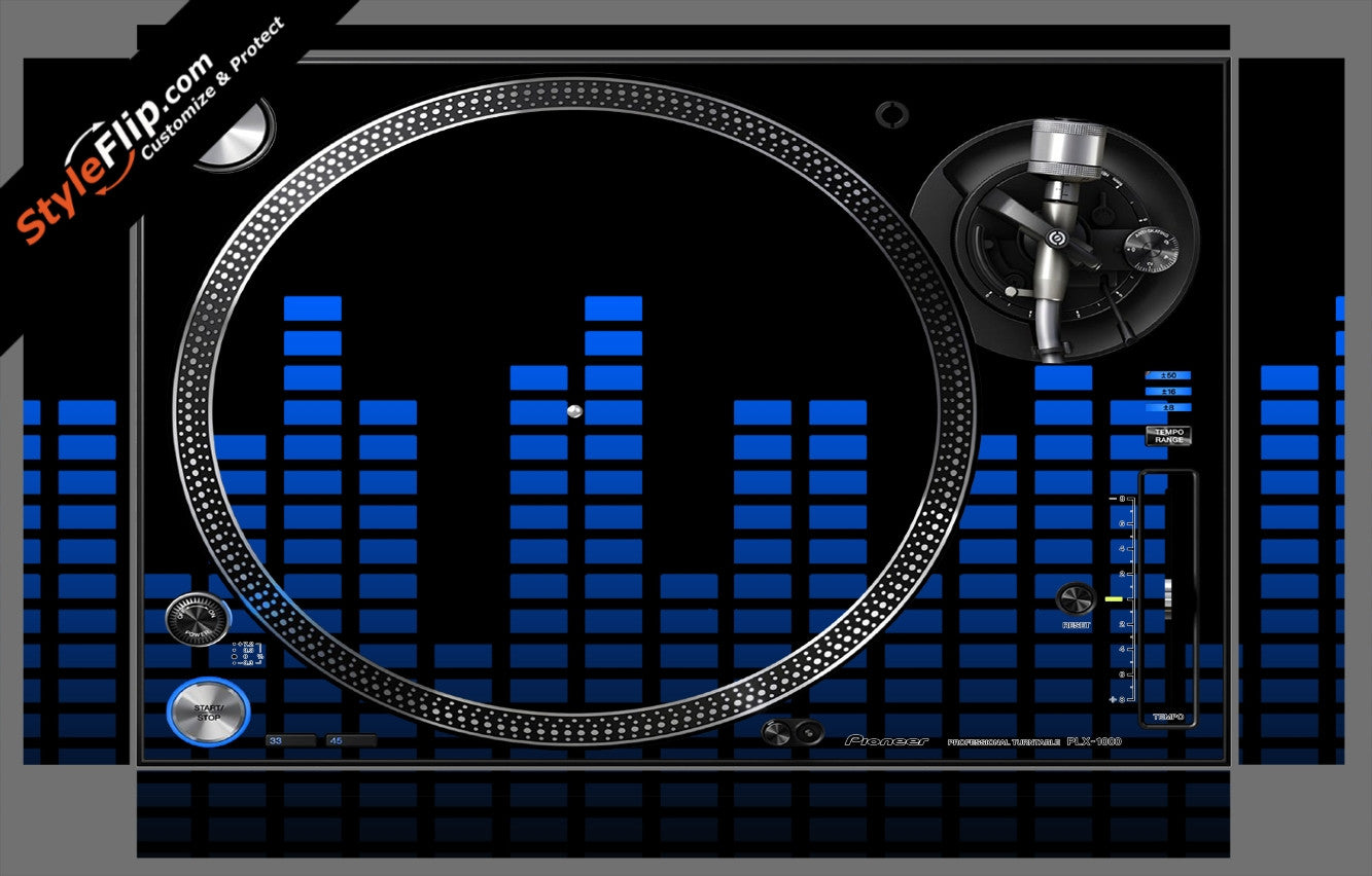 Blue Equalizer Pioneer PLX-1000