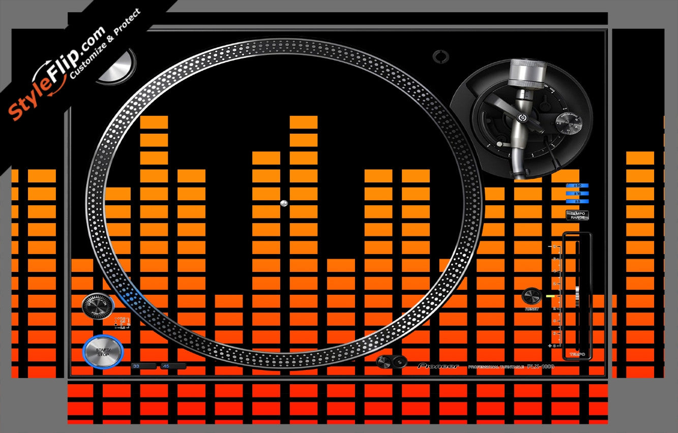 Orange Equalizer  Pioneer PLX-1000