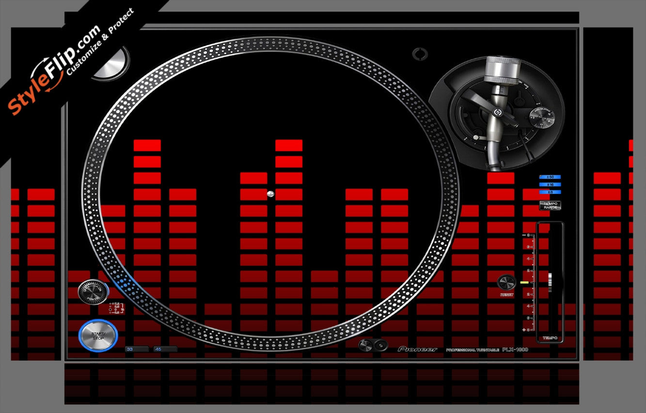 Red Equalizer Pioneer PLX-1000