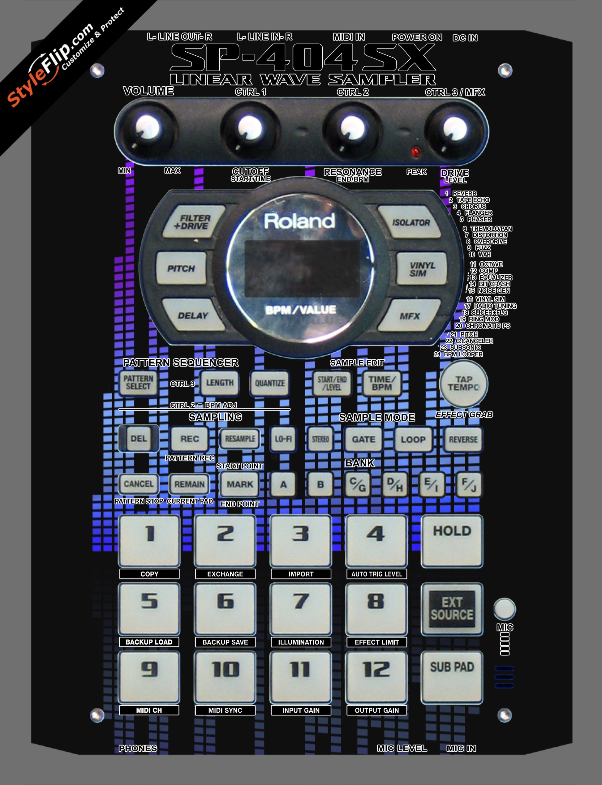 Blue Tones Roland SP-404 SX